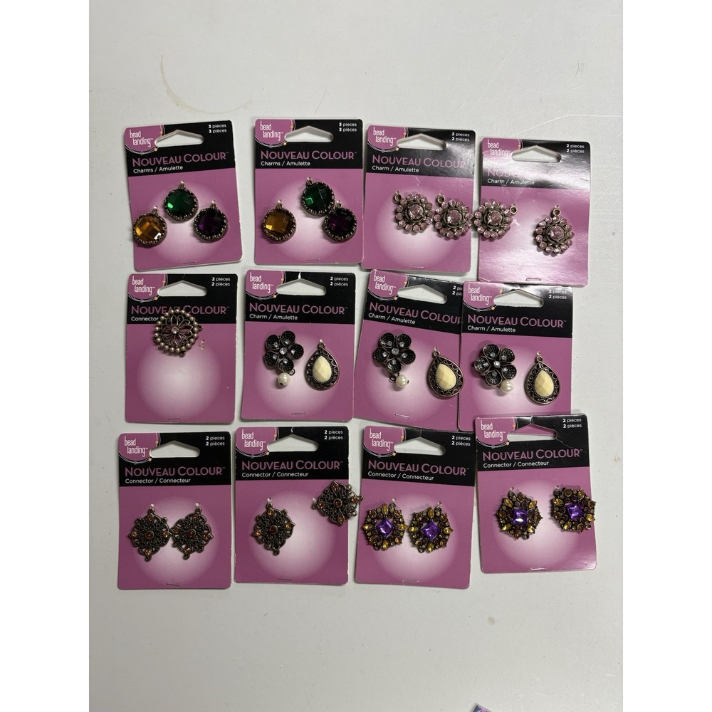 Hobby Lobby 12 Pc Lot  Mixed ‎ Charms, Pendants, And Connectors